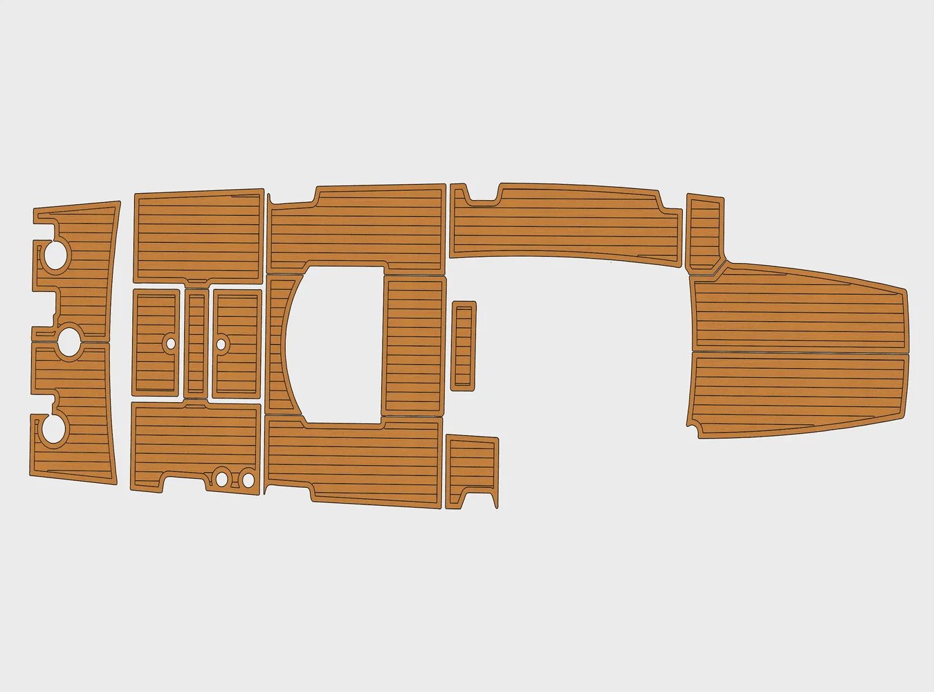 

2018 Regulator 34 Mobile 1/4" 6mm EVA foam Non-Slip PVC Teak Decking marine Mat seadek aqua carpet Marine Floor