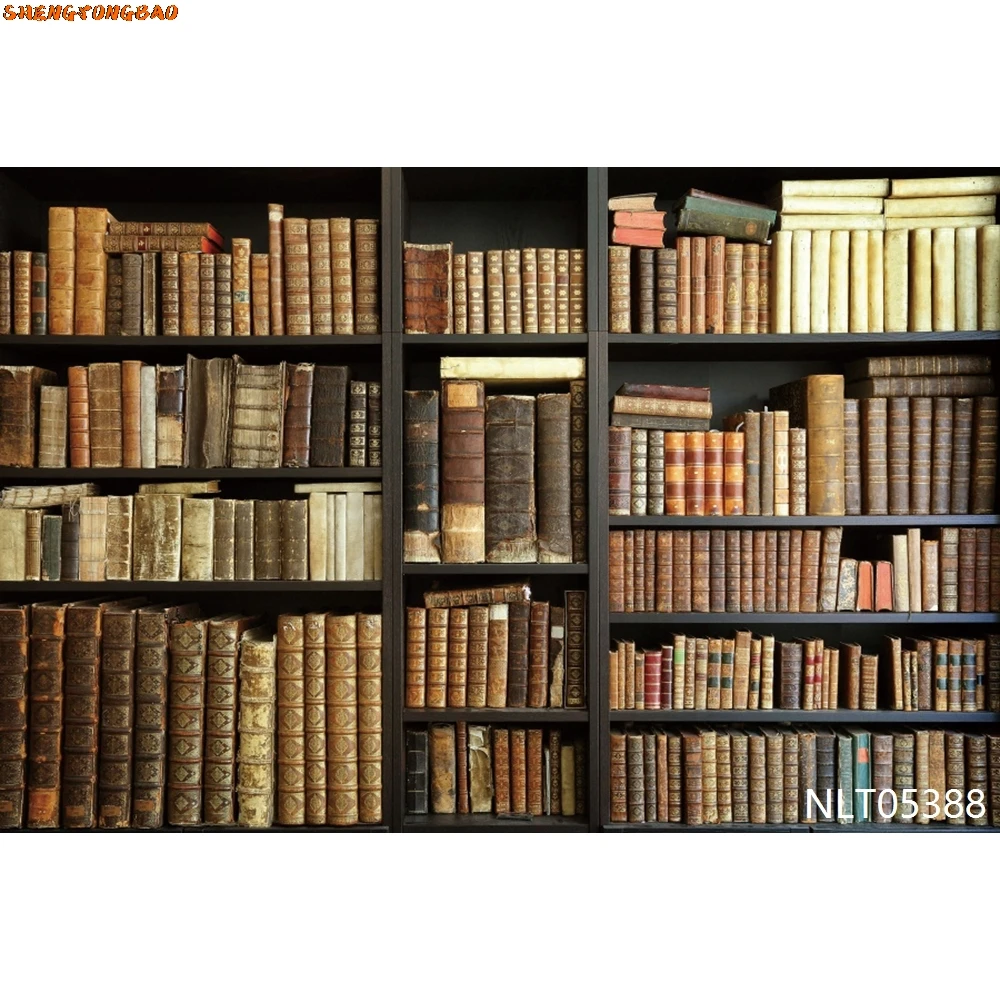 Sfondo per libreria Libreria vintage Libri magici Grunge Libreria antica Vinile Fotografia Sfondo Studio fotografico Puntelli Photozone