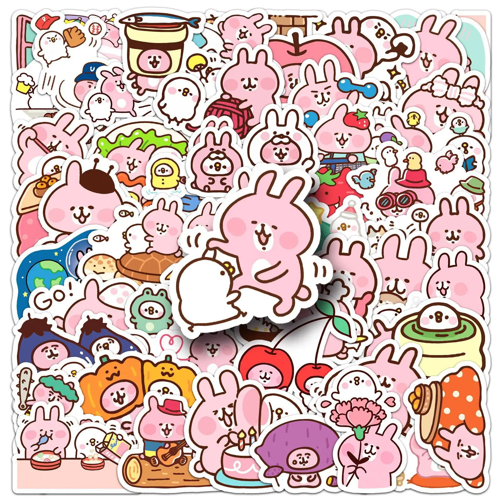 

10/30/52PCS Kawaii Kanahei stickers Cute Meme Graffiti Sticker Scrapbook Luggage Laptop Guitar Car Bike Skateboard Cartoon Decal