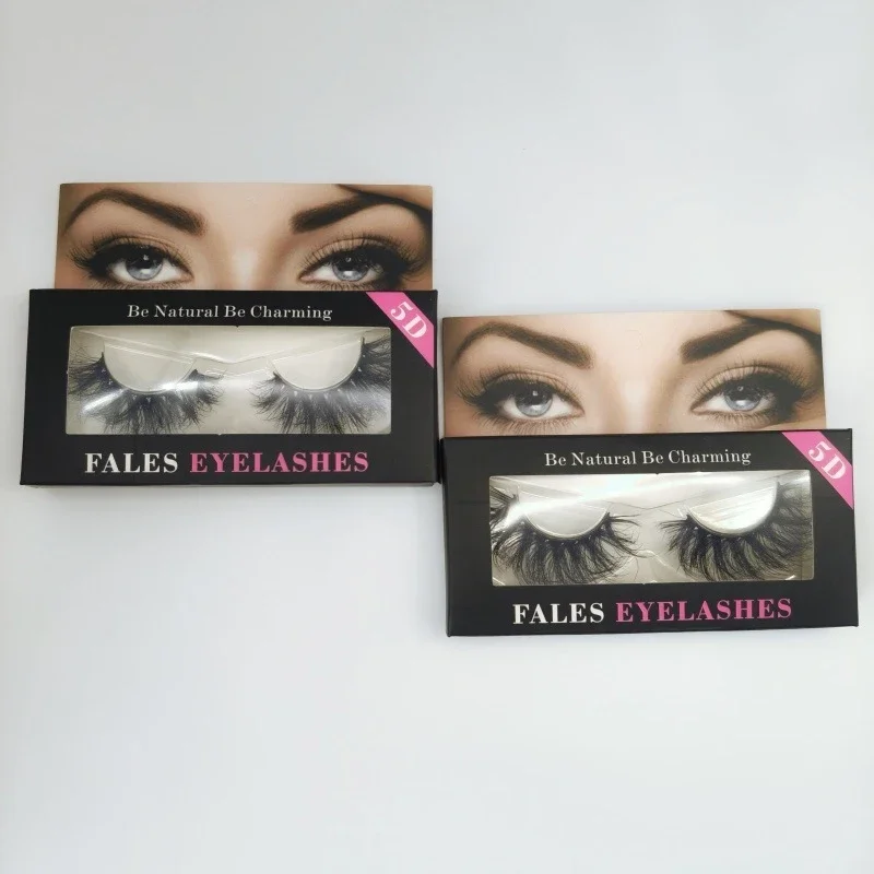 

50pcs Natural Mink Hair Style False Eyelashes Chemical Fiber Soft Comfortable Thick Synthetic Eyelashes for Eye Makeup