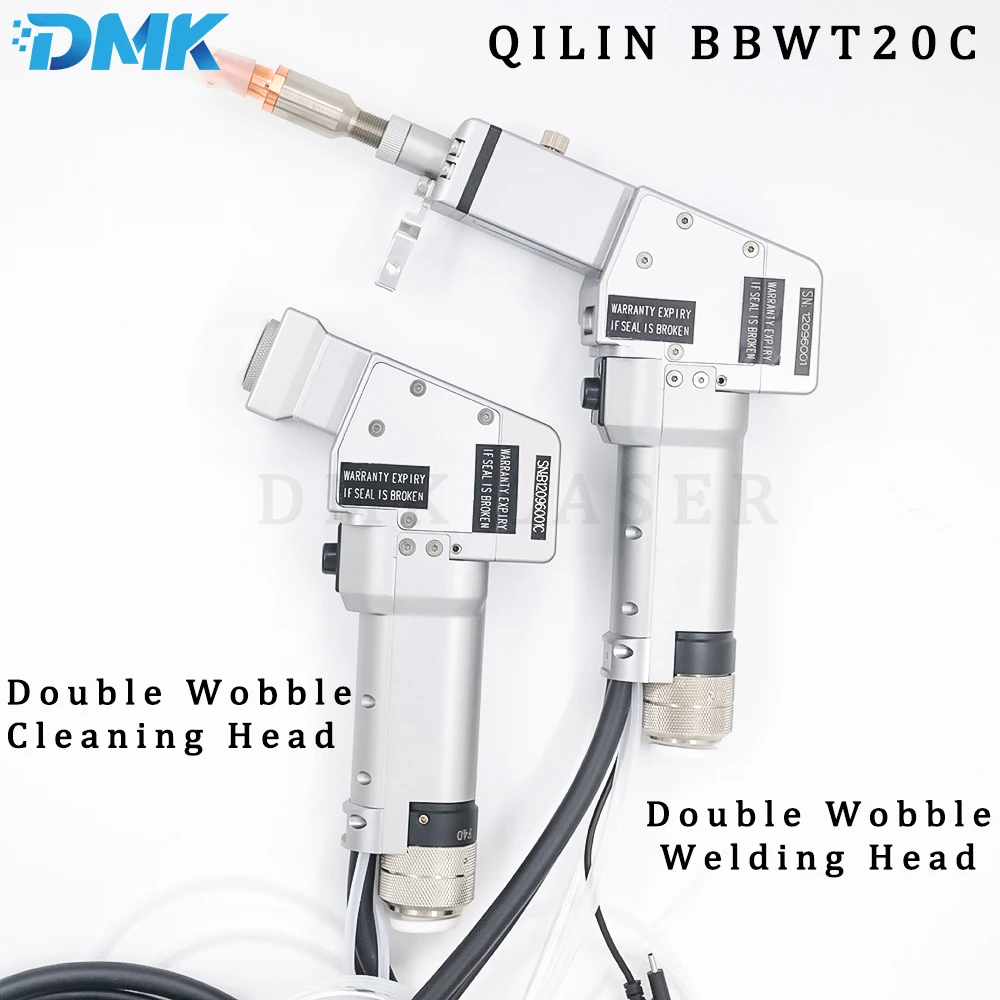 QILIN BBWT20C Biaxial Swing Laser Hand-held Welding Gun+Wobble Cleaning Head 2 Heads in a Package Super Value Qilin Set