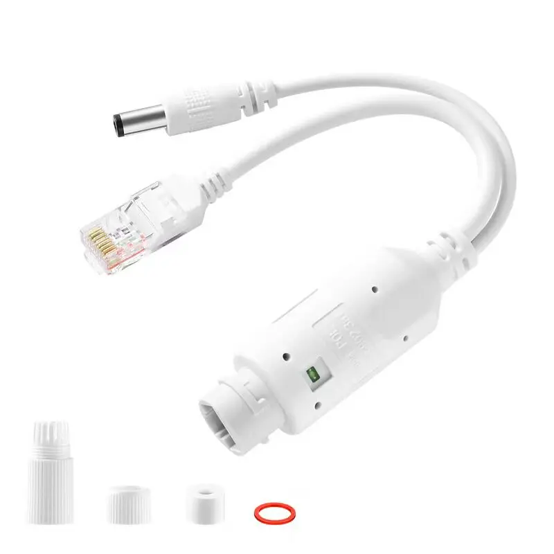 

48V to 12V POE Spliter Waterprrof With Video And Power Adapter Cable Supply Module Injector for IP Camera Extender