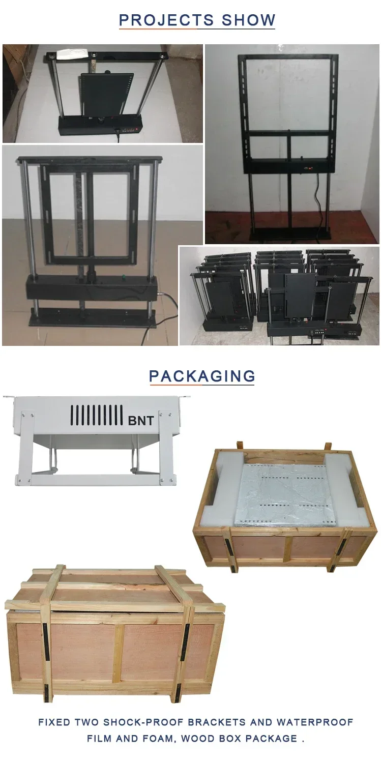 75 Inch Ceiling Hidden Tv Mount Brackets Automatic Flip Down Motorized   Lift