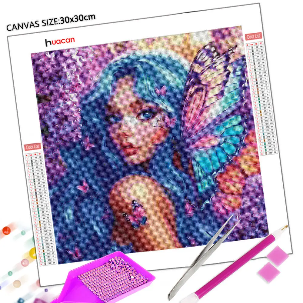 Huacan 2025 nova coleção pinturas diamante golfinho céu diamante bordado mar pôr do sol mosaico arte decoração pinturas