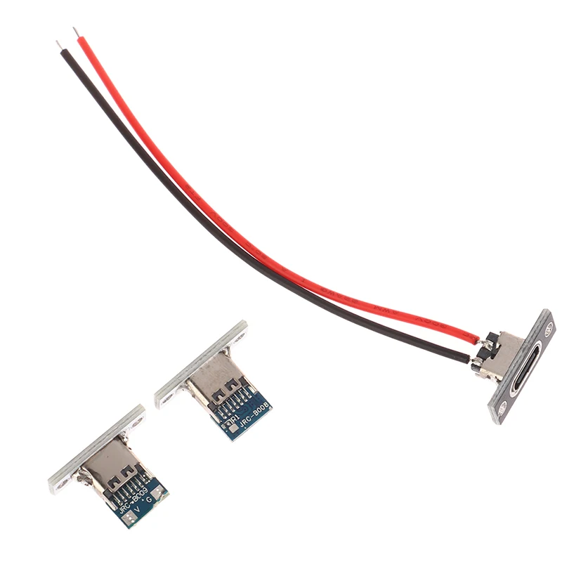 USB-разъем тип C 2Pin 2P 4P, водонепроницаемая полоса, линия паяльного соединения, гнездовой разъем, зарядный порт USB Type C, разъем