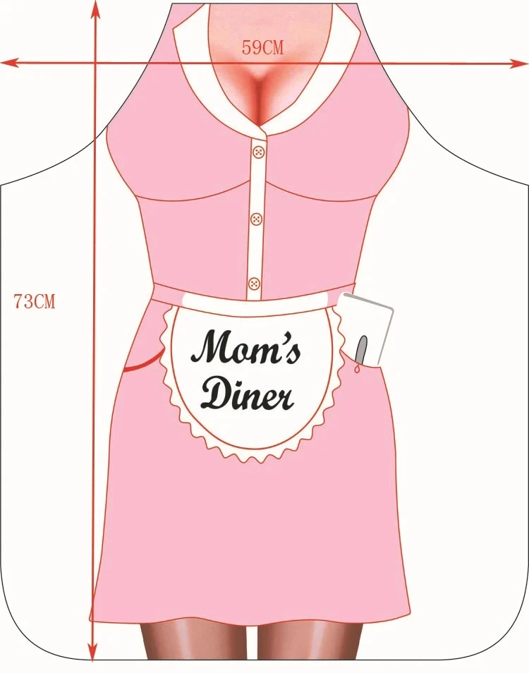 Funny Apron Digital Printed Muscle Man Sexy Women Home Cleaning Party Personality Creative Pattern Antifouling Cooking