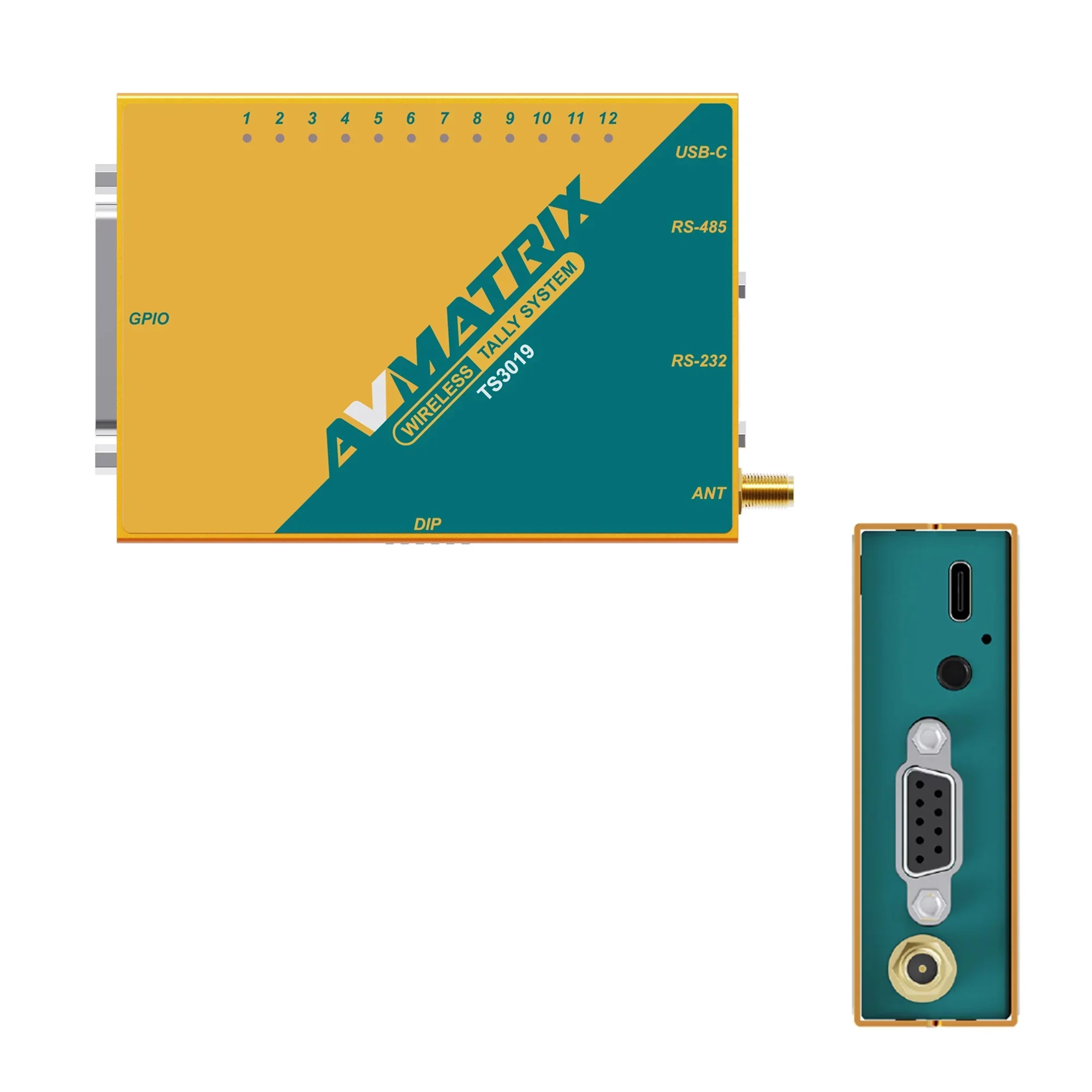 AVMATRIX TS3019 نظام تالي لاسلكي PTZ جهاز تحكم عن بعد نقل 200 متر لـ Vmix Roland Video Switcher حفل زفاف رياضي