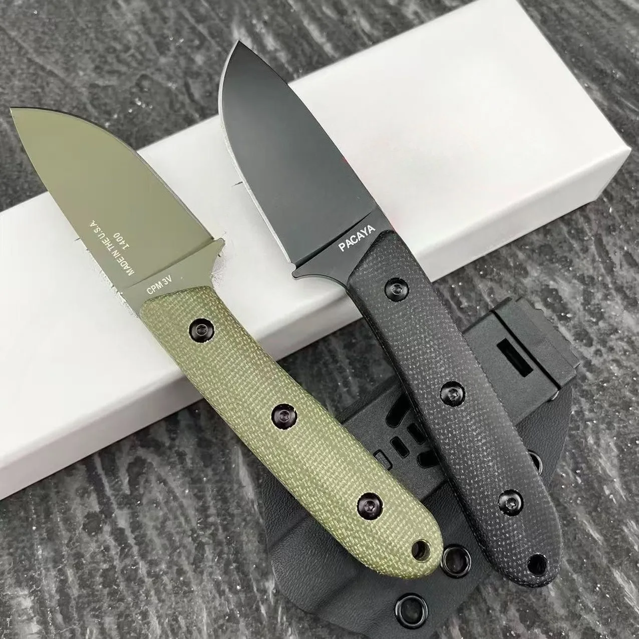 

Высокопрочный уличный нож - многофункциональный охотничий и боевой нож PACAYA EDC с рукоятью G10 для выживания в дикой природе и экстренного спасения, фиксированный клинок