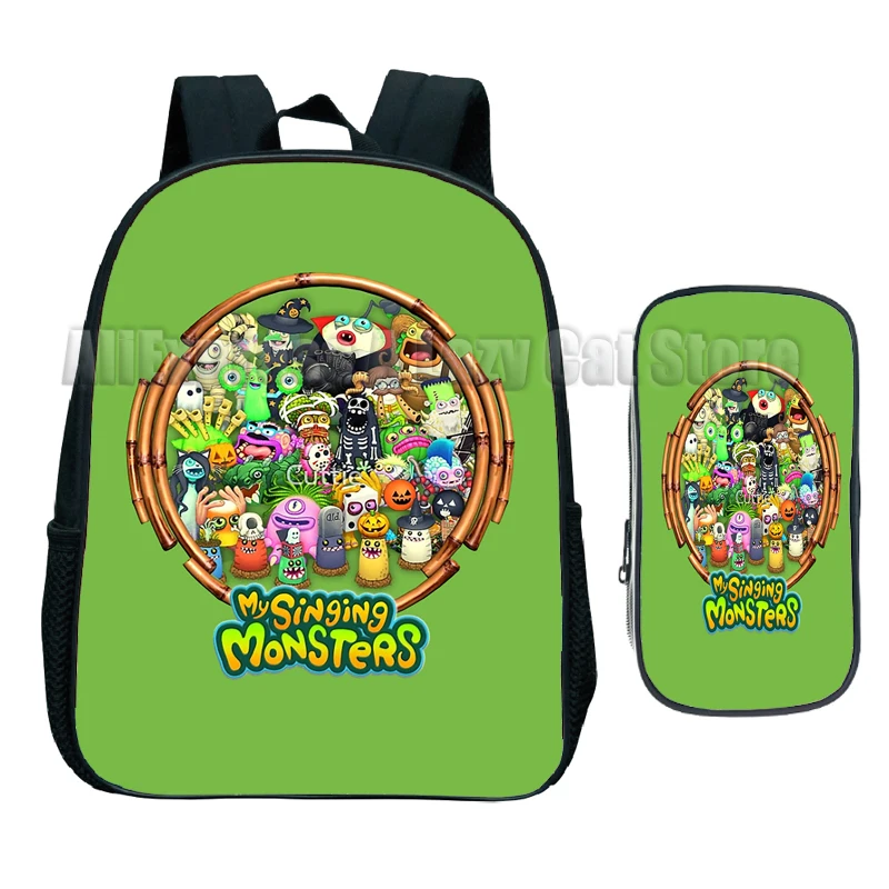 Mochila De My Singing Monsters para niños, juego de terror de peluche, bolsa de jardín de infantes, Cosplay para estudiantes, Bolsa Escolar de dibujos animados, regalo de cumpleaños