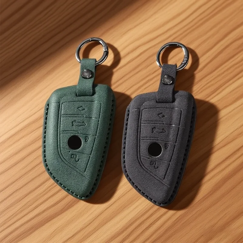 

Замшевый кожаный чехол для Bmw F20 G20 G30 X1 X3 X4 X5 G05 X6 X7 G11 F15 F16 G01 G02 F48 Чехол для автомобильного ключа, держатель брелока, аксессуары