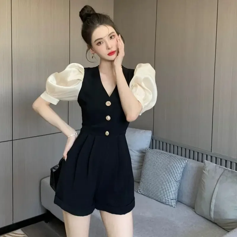 

Pocket Short Sets for Women 2 Pieces Formal French Style Full Tailor Fashion Classic Stylish Two-piece Novelty In Woman Shorts
