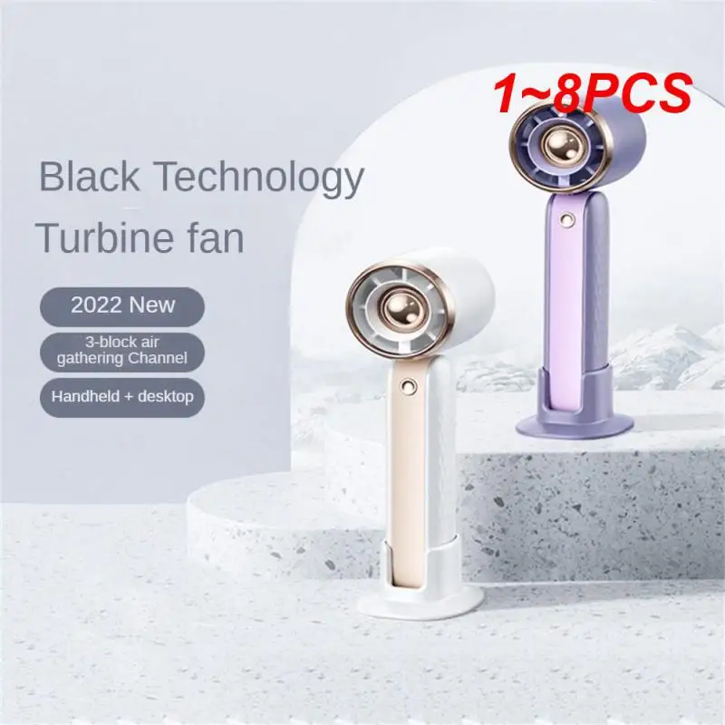 

1~8PCS Desktop Stand Pedestal Small Fans Mini Semiconductor Refrigeration Cooling Silent Usb Charging Pocket Fan Bladeless