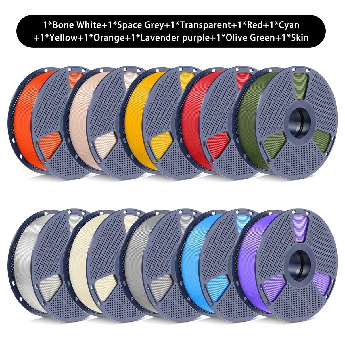 SUNLU PETG Filament 10kg 1,75mm 1 Rolle/kg (2,2lbs) Für 3D-Drucker Wiederverwendbare Spule Sorgfältig Gewickelt Glatter Druck