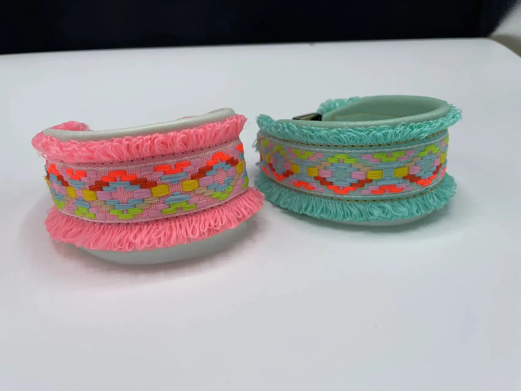 Italian Greyhound Collar/Whippet Collar/Soft Sheepskin Dog Collar Colorful Webbing Snap Pet Collar