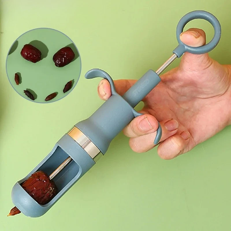 Cherry Olive Pitter Cherry Corer Pitter Tool Cherry Seed Remover Stoner Corer Tool Multi-Function Fruit Pit Remover
