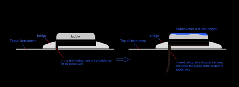 DOUBLE OS1 Vibration Akustikgitarren-Tonabnehmer, schwarze Resonanztechnologie, EQ, digitaler Vorverstärker, Reverb Chorus Delay, Mikrofonfunktion – Detail 11