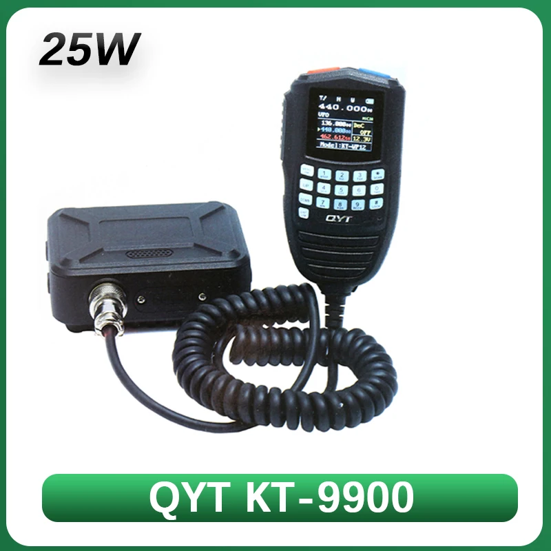 QYT Мини-мобильный радиоприемник-передатчик KT-9900 с двухдиапазонным VHF UHF большого радиуса действия, высокая мощность