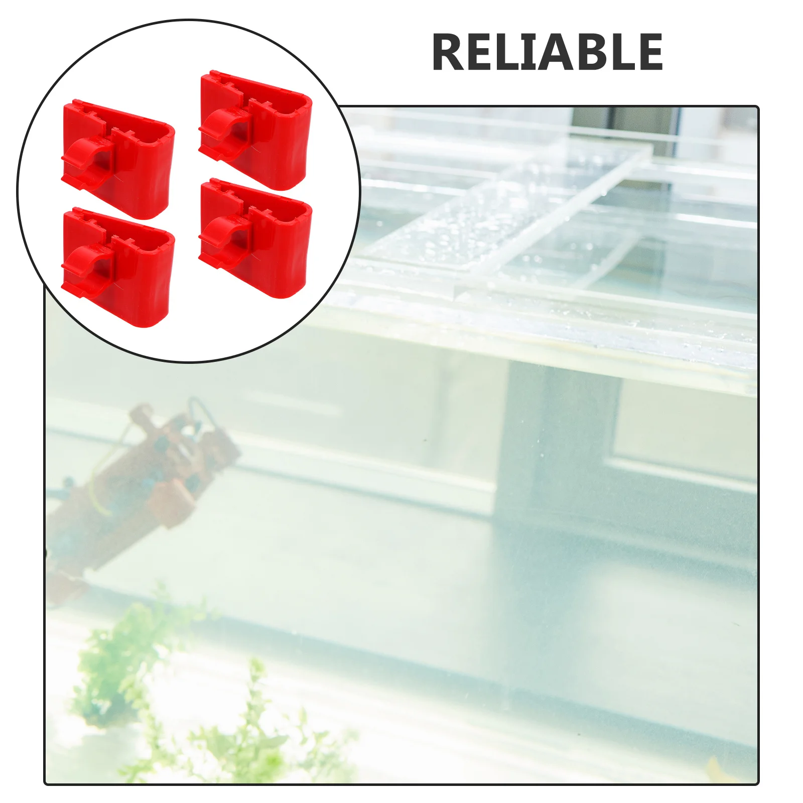 

4Pcs Aquarium Light Clip Durable Plastic Lamp Holder Fish Tank Bracket Support Aquatic Plant Lamp Aquarium Accessories