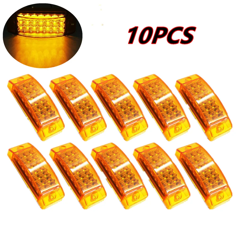 

10PCS Side Marker LED Lights Rear Tail FlowingTurn Signal Lamp Boat Truck Side Clearance Light 12-24V Sealed Waterproof