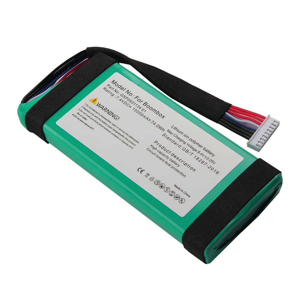 NEW Replacement Battery GSP0931134 01 For JBL BoomBox1 JBL BoomBox 1 Portable Bluetooth Speaker Batteries 10000mAh