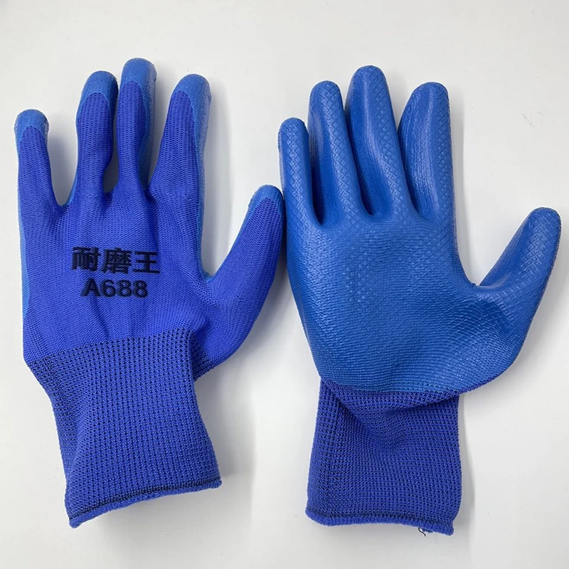 Pressive Latex Labor Glove Gloves Abrasion-resistant Plastic Gloves Thickened Glove Gloves With Glue Working Gloves