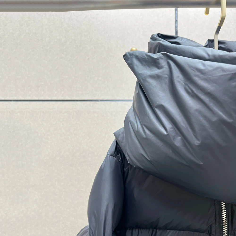 Vento escuro jaqueta de inverno feminina y2k pato para baixo preenchido fofo completo quente à prova de vento cachecol colarinho para baixo jaqueta 2024 outono/inverno novo