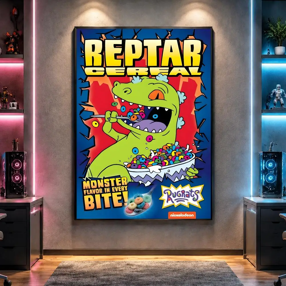 Cartoon R-Rugrats Nickelodeon Classic Poster Wall Art Bedroom Living Room Dorm Bar Cafe Gym Studio Home Decor Gifts