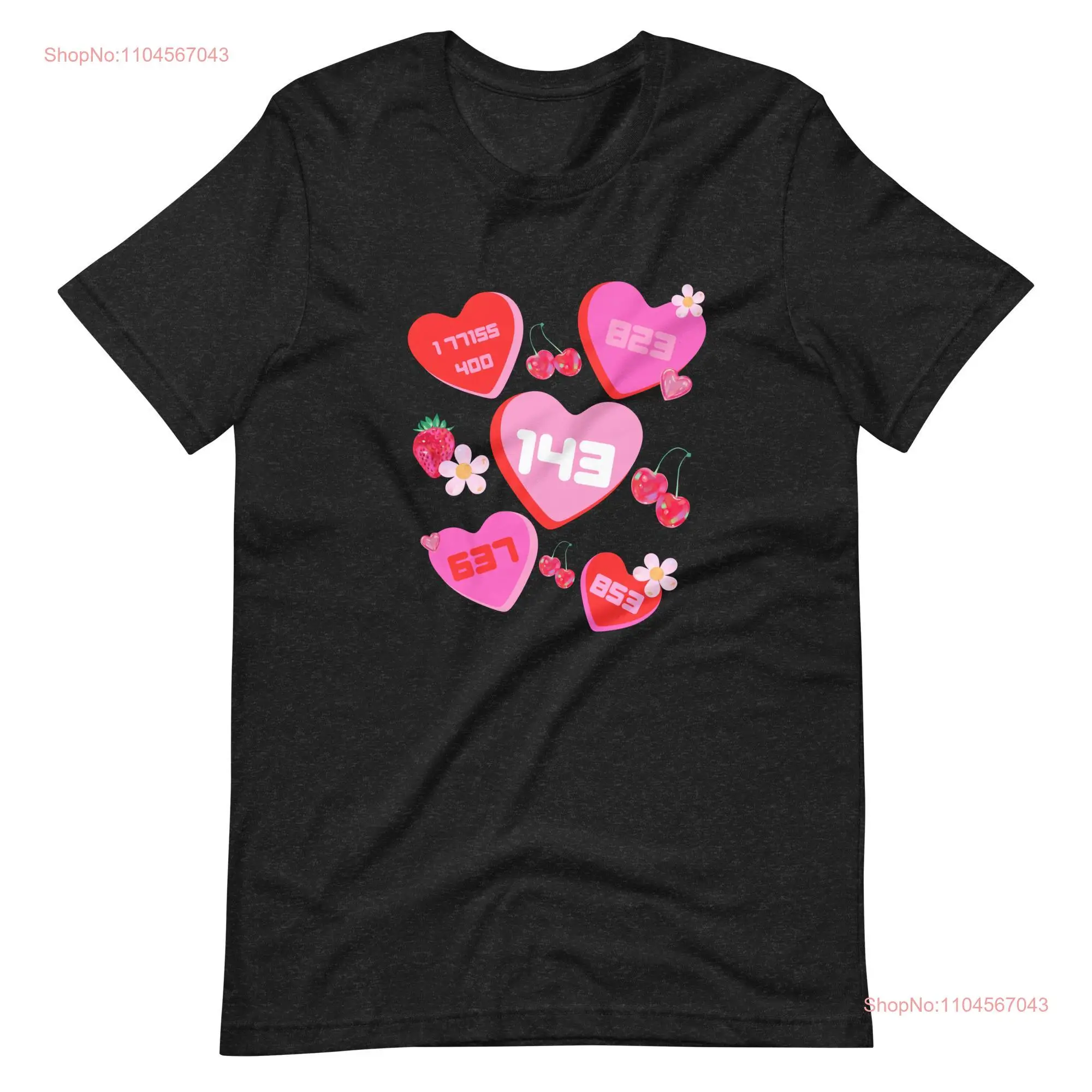 

Яркие сердечки пейджер коды 90-х годов футболка l ретро День святого Валентина с длинными или короткими рукавами