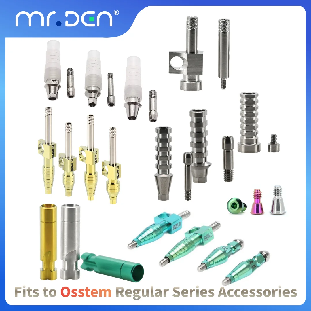 2Pcs For Osstem Regular Series Accessories Impression Coping Open and Closed Transfer Lab Analog Implant Components