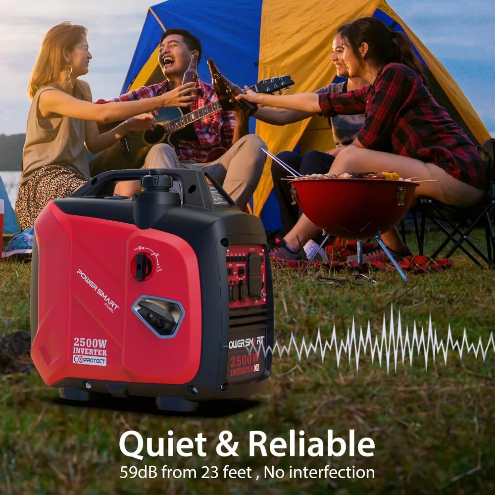 2500-Watt Portable Inverter Generator with Quiet Technology and CO Protect