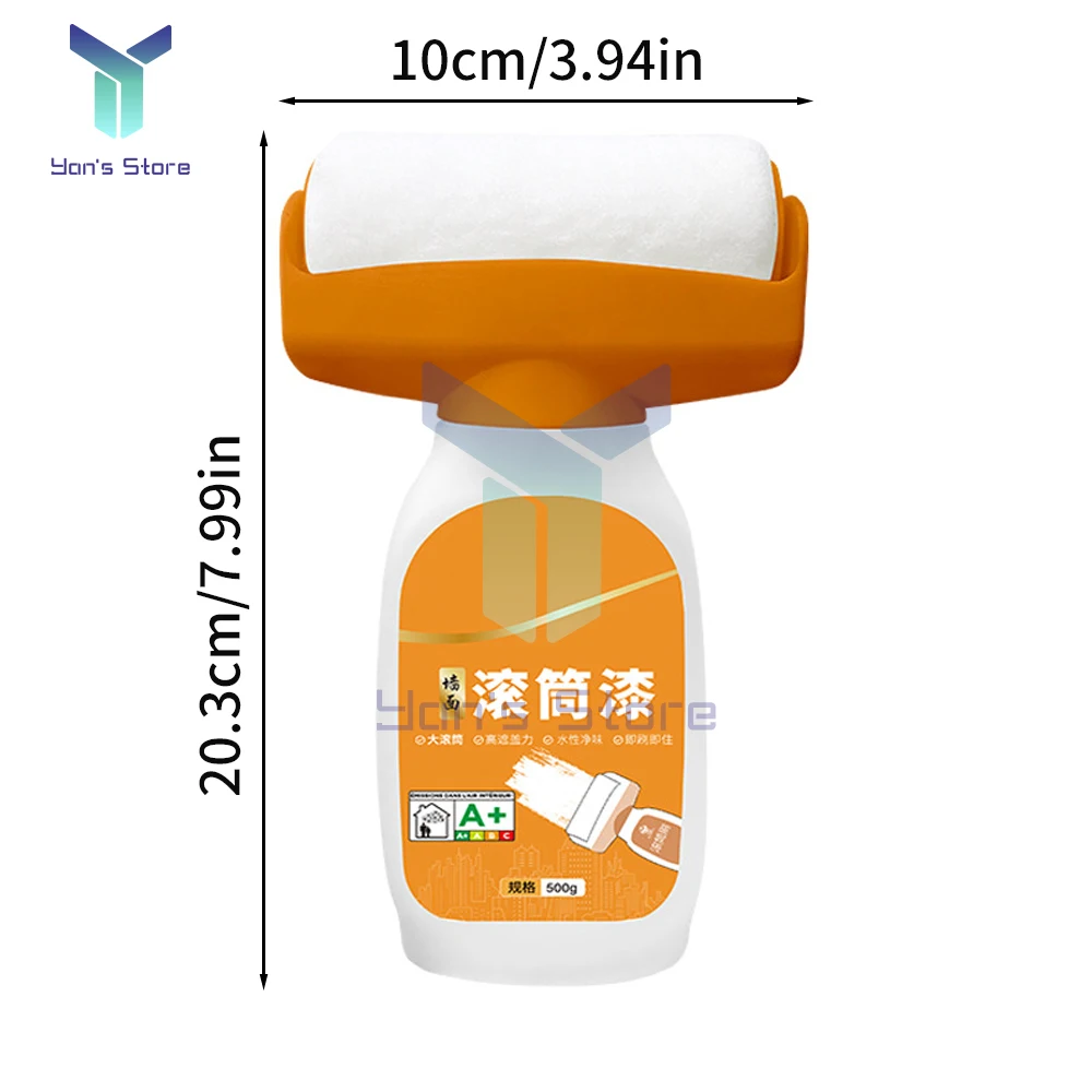 Hot Antibacterial Wall Paint Waterbased Repair Paint Net Household Latex Paint White Small Roller For Living Room Kitchen Tools