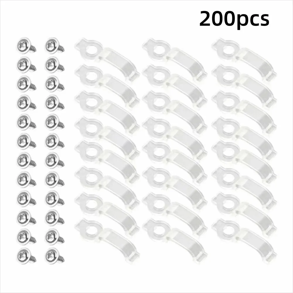 200-pecas-de-suportes-transparentes-para-fita-led-design-meio-redondo-fixacao-unilateral-clipes-de-fixacao-para-fita-de-luz-parafusos-incluidos