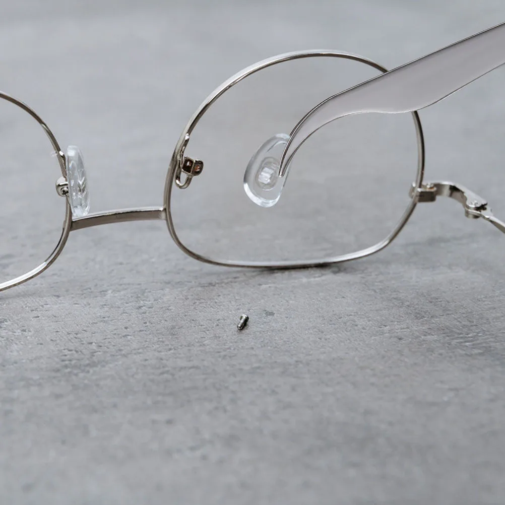 

1 set 1 Set Eyeglasses Repair Kit Stainless Steel Silicone Tools For Glasses Screw Fixing Replacement Parts Portable Accessories