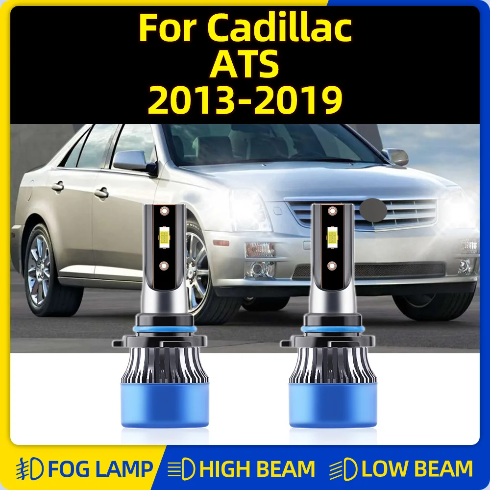 

9012 HIR2 светодиодный лампы для фар Canbus 6000 лм, супер яркие автомобильные лампы 2013 K для Cadillac ATS 2014 2016 2015 2017 2018 2019