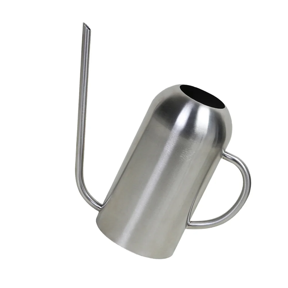 1.5L وعاء سقي الفم الطويل الفولاذ المقاوم للصدأ دائم حديقة شرفة الري الزهور بوعاء مسقاة المنزلية داخلي #6