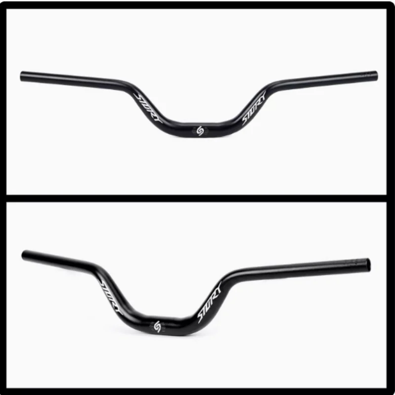 Bicycle Large-angle Aluminum Alloy Handle Handlebar, Strecar, Mountain, High-Strength Lifting, 740mm