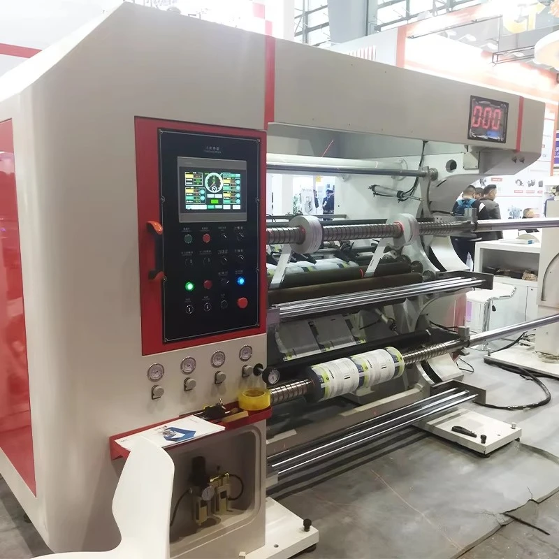 Full Automatic PE Roll Tape Slitting Rewinding Machine for Jumbo Roll Film Paper Processing