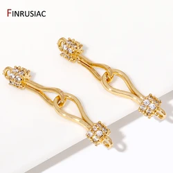 1/3/5Pcs 18K Gold Plated Brass Pearl Clasps Connector For Jewelry,Clasps For Bracelet,Jewelry Making Accessories Wholesale