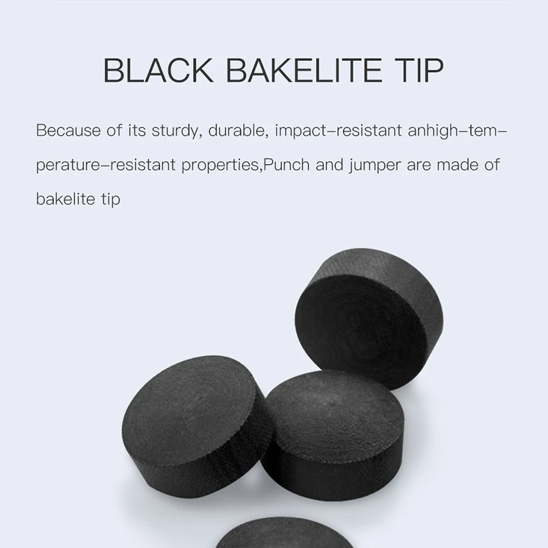 Bakelit Break Jump Tips 14mm Phenolic Composition Plastics Bakelite Jump Cue Super Hard Punch Jump Cue Tip Billiard Accessories - Image 4