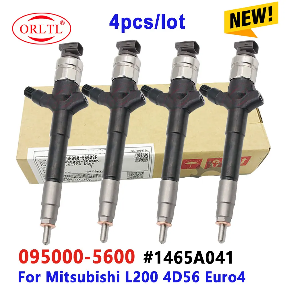 4pcs for Mitsubishi L200 4D56 Euro4 New 1465A041 Nozzle 095000-5600 0950005600 Common Rail Engine Injection 095000 5600