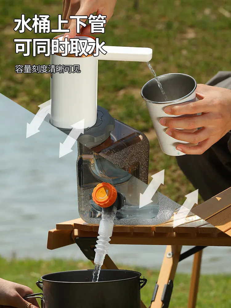 Drinking pure water bucket Outdoor empty bucket Camping car with faucet