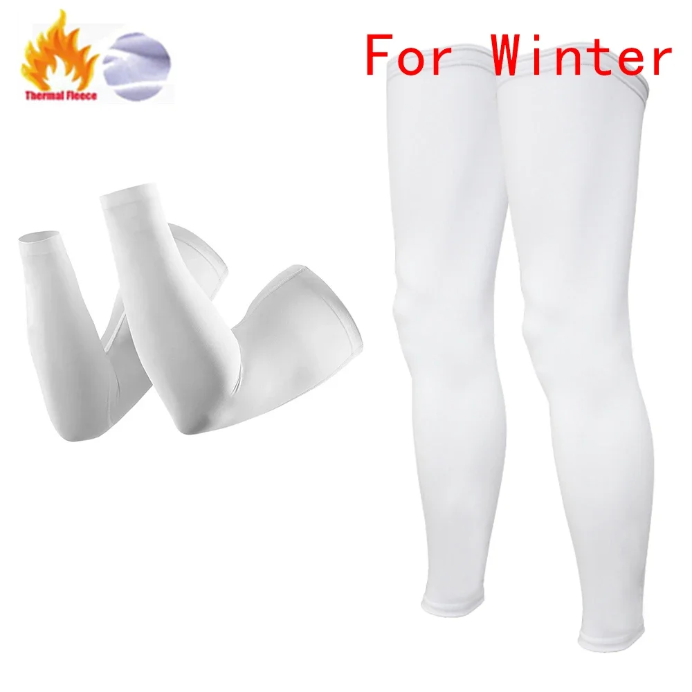 2024 Raudax Arm Leg Warmers Black/White Winter Thermal Fellce Cycling Arm Warmer MTB Bicycle Running Racing MTB Bike Leg Sleeve