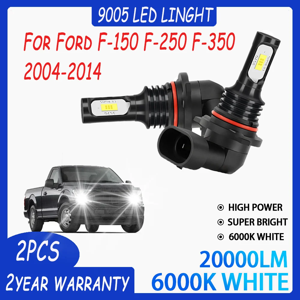 

2X 20000LM Car LED Fog Light Super Bright 6000K Plug And Play CSP High Power Auto Fog Lamp For Ford F-150 F-250 F-350 2004-2014
