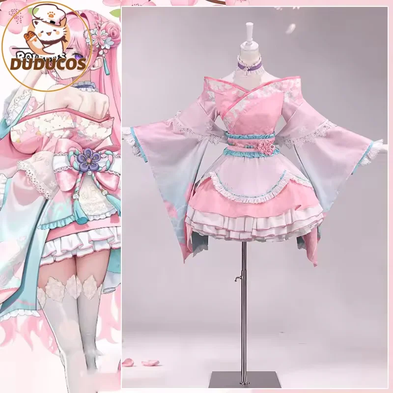 

DUDU-SR NIKKE Goddess of Victory Dorothy Cosplay Costume Dorothy Spring Exploration Journey Kimono Women Pink Dress New Skin