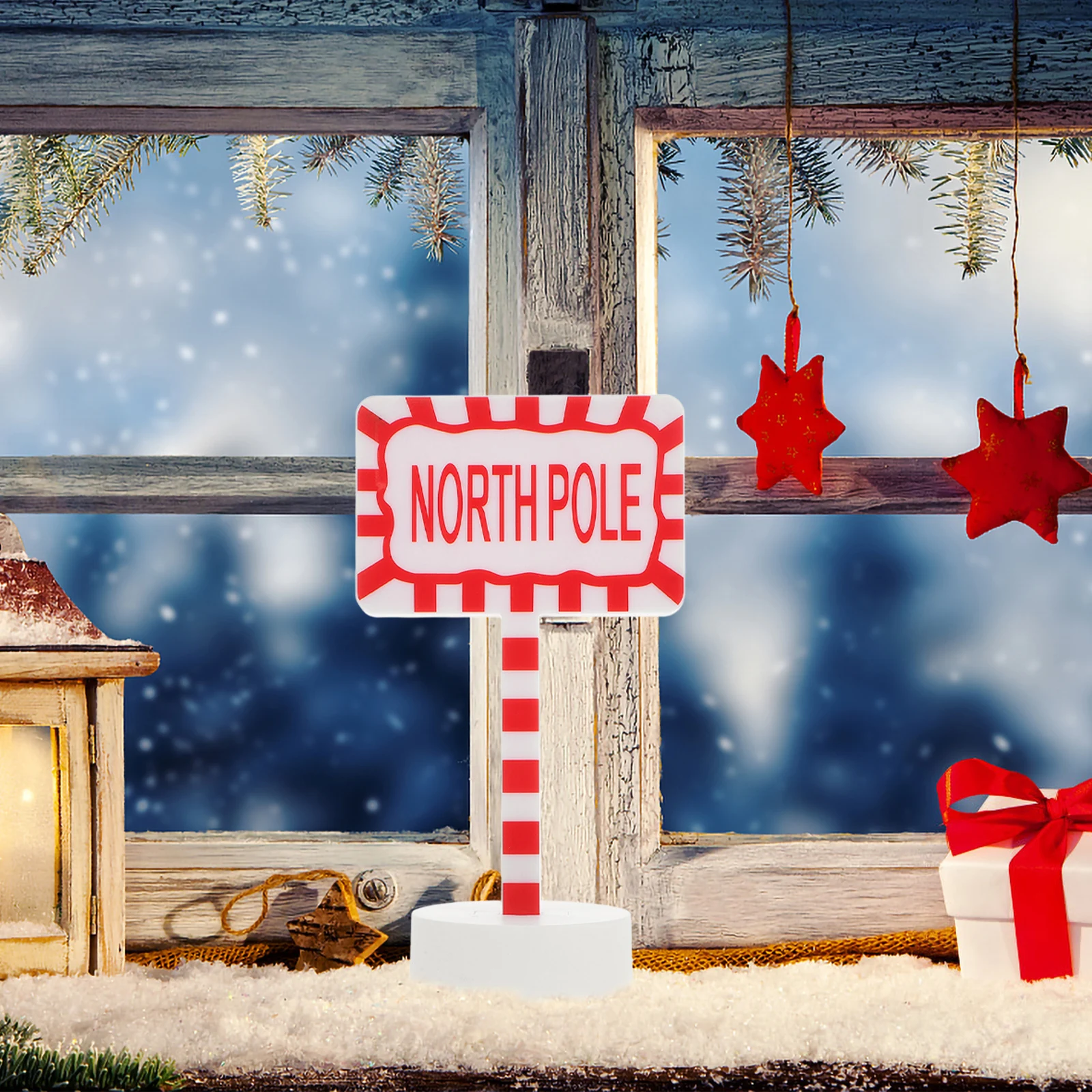 

Christmas Led Signpost Night Lamp Multicolor Led Lights Festive Decor For Bedroom Holiday Party Xmas Present Bedside Night