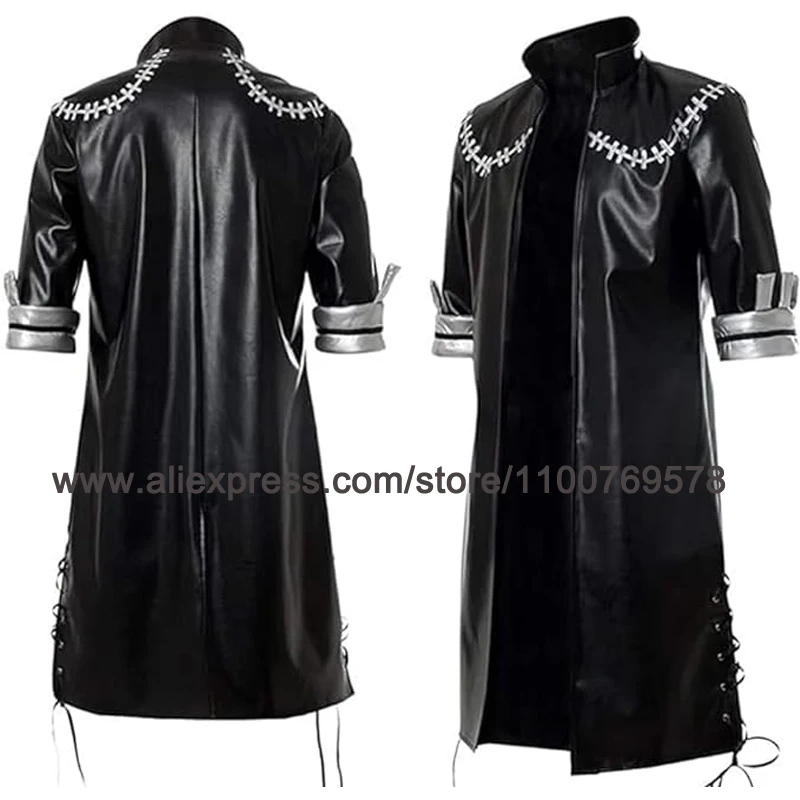 

Custom size Anime Cosplay Dabi Costume Cos Black Man Women Halloween Cloak Jacket Coat