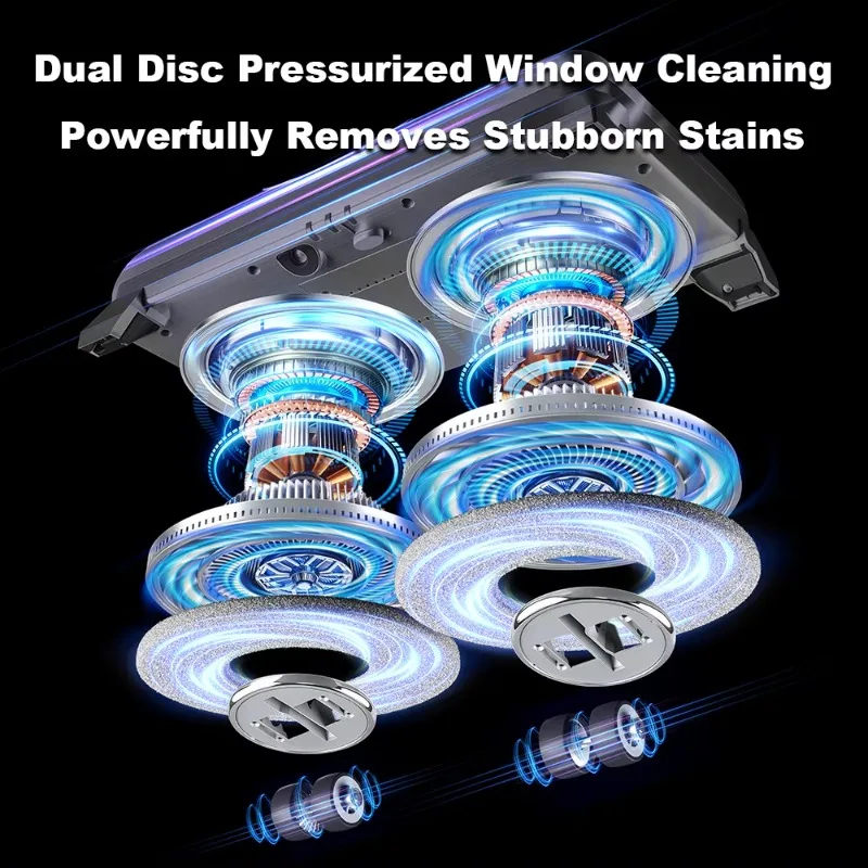 Window cleaning machine G8, high speed, two-way water spray, ultra-thin window cleaner, electric glass cleaner, wet and dry mop