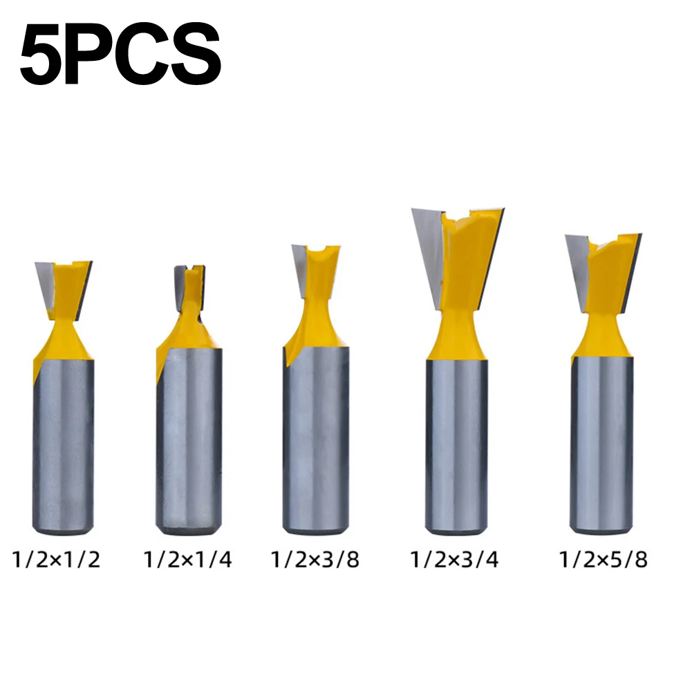 Dovetail Cutter Mortise Tenon Milling Cutter Joinery Work Rust-resistant Versatile Tool Compatibility Anti-stick