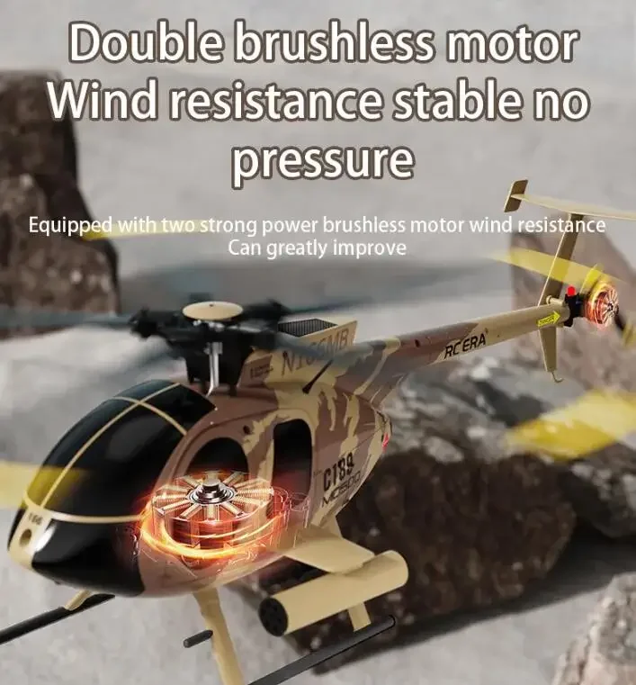 C189 MD500 RC ERA Remote Control Era burung helikopter simulasi bagian asli lengkap perlengkapan kemudi Motor utama
