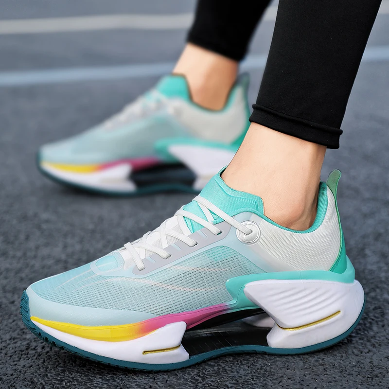 Men's trendy fashionable design all matching non-slip breathable comfortable running shoes unisex model